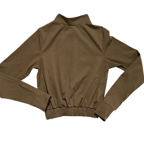 Aday Womens Pullover 1/4 Snap Top Size XS Performance Workout Travel Long Sleeve - Picture 2 of 10